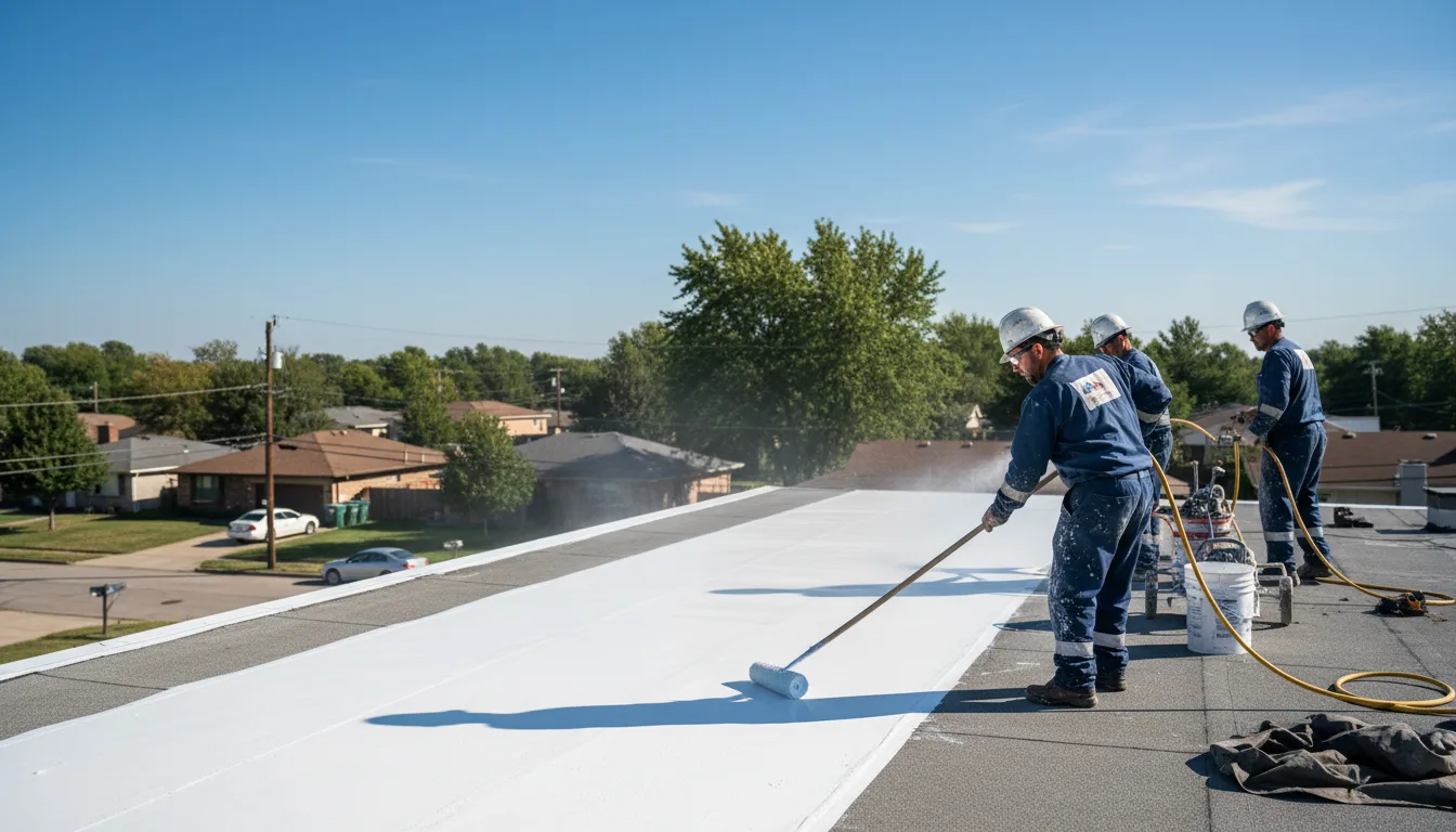 Commercial roof coating in Levering, MI near me
